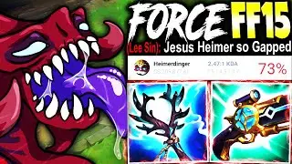 My Cho'GOD made a 73% Win Ratio Heimerdinger Smurf Top Lane and his team to FORCE FF15!!!