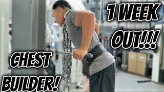 CHEST and LEG GYM SESSION | 1 WEEK OUT | Muscleworks Enfield