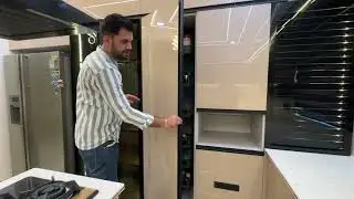 Island Modular Kitchen I Acrylic Kitchen I Center Cooking Kitchen I