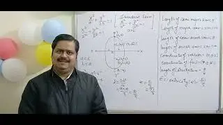 Ellipse major axis, minor axis, foci, vertices, Latus rectum, eccentricity 