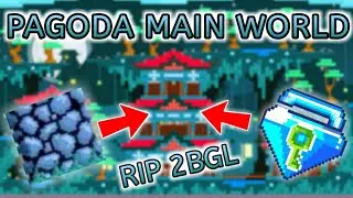 Building Pagoda Main World Using 2 BGL | Growtopia