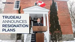 Canadian Prime Minister Justin Trudeau announces resignation