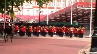 Trooping the Colour rehearsal May 2014 - march off