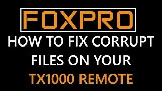 Повреждённые файлы на пульте дистанционного управления FoxPro TX1000! Как исправить!