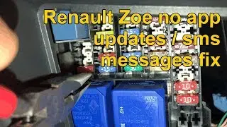 Renault Zoe TCU F31 Fuse pull for no sms / text /app updates to ze services