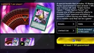 Triple Tactics Talent Bundle Deal Opening in Yu-Gi-Oh! Master Duel