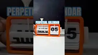 3D Printed The Perpetual Calendar #diy