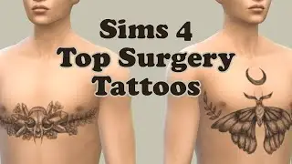 Sims 4 Top Surgery Tattoos Speed Art + Lo-fi Music