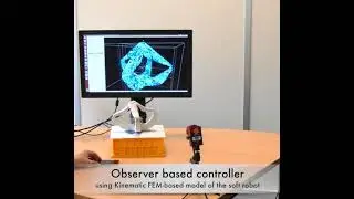 Kinematic Modeling and Observer Based Control of Soft Robot using Real Time Finite Element Method