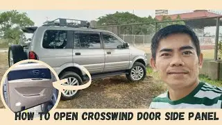 How to open Crosswind door side panel