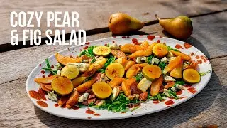 Pear & Fig Salad 🍐 Fresh, Sweet & Savory with Brie & Blue Cheese | Ready in 5 Minutes!