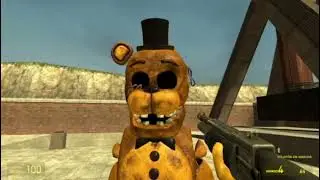Haciendo pasar un mal rato a 3 Freddys en garris mod !!! (Termino peleando con uno de ellos!!!)
