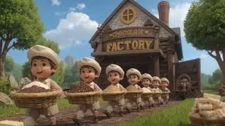 A World Where Tiny Workers Make Chocolate | Magical Factory Story Little Creators,Sweetest Creations