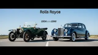 ROLLS ROYCE CAR EVOLUTION 1904 TO 1946