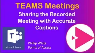 Share Microsoft Teams Meetings with Captions
