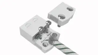 3D Animation of Miniature IEC Connector High Temperature Ceramic Socket From Labfacility