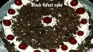 Black forest cake icing | How to icing a black forest cake | आसान तरीके से बनाये ब्लैक फॉरेस्ट केक