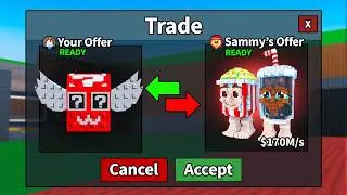 Trading Lucky Blocks to SECRET Popcuru in Steal a Brainrot!