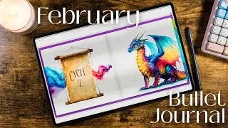 February digital bullet journal setup - getting ready for Cycle 2