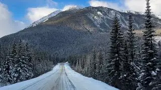 Driving up to Marmot Ski Resort