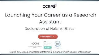 Clinical Research Ethics and the Declaration of Helsinki | ACTAC by CCRPS
