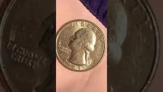 Washington 1989 nose cut quarter mint mark D.