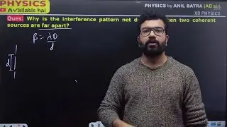 Why is the interference pattern not detected, when two coherent source are far apart?