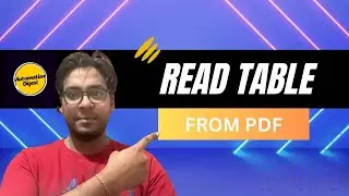 ReadTable from PDF