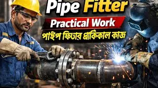 পাইপ ফিটার প্রাক্টিকাল কাজ। Pipe Fabrication Practical Work with Isometric|ড্রয়িং দেখে পাইপ বানানো।