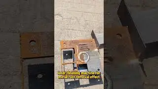 laser cleaning machine for metal rust removal effect #lasercleaningmachine #cleaning #machine #metal