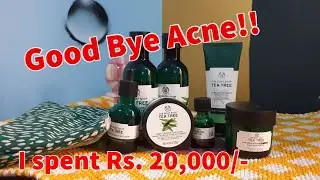 The Body Shop tea tree skin care products review - tea tree to fight acne!