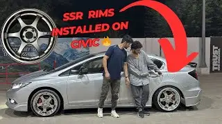 🚘 New Project Reveal | SSR Rims Installed on Civic 🔥