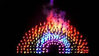 Pyroland Lichterbild  Regenbogen