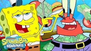 1 Hour of Mr. Krabs Running the Krusty Krab 🦀💰 | @SpongeBobOfficial