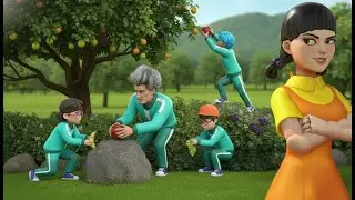 Squid Game vs Scary Teacher 3D | There No Place To Hide - Finding Hidden Fruits All Around The Field