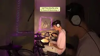 #halftime #shuffle #hardwork #hardworkpaysoff #drums #drums #drummer #musicology #drumcover #music