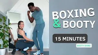 Boxing & Booty at Home | Minimal Equipment | 15 Minute Workout