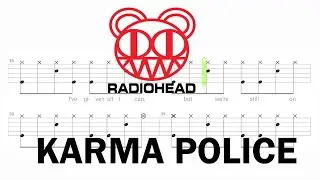 Radiohead - Karma Police (🔴 Drum Notation | Tutorial) @chamisdrums Bass Tabs On @ChamisBass