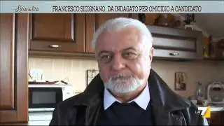 Francesco Sicignano, da indagato per omicidio a candidato