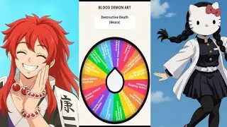 Demon slayer spin the wheel challenge 🫣😱