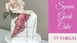 Square Geode Cake Tutorial