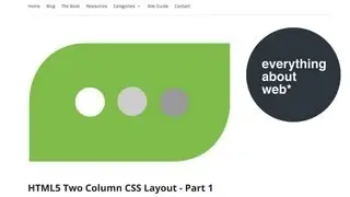 Build a HTML5 Two Column Layout - Part 1