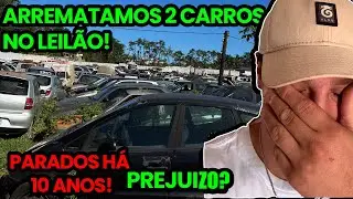 ARREMATAMOS 2 CARROS NO LEILÃO! | PARADOS HÁ 10 ANOS! | BORA VISITAR!