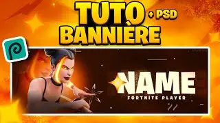 TUTO faire une BANNIÈRE sur photopea en 10min ! (Fortnite)