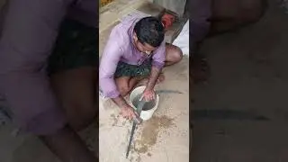 Oil palm harvesting sickle sharpeing first time