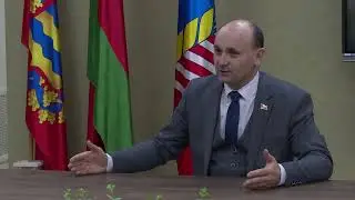 A meeting between the Chairman of the Regional Executive Committee, Anatoly Lodyga, and journalis...