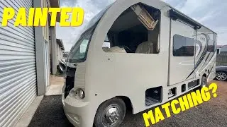 PAINTING THE 2017 THOR AXIS RV IN A CUSTOM PAINT BOOTH Part 4