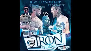 Innovative Hybrid Wrestling: IHW Heavyweight Championship; J.P Simms (c) VS. Kris Charters 1/2