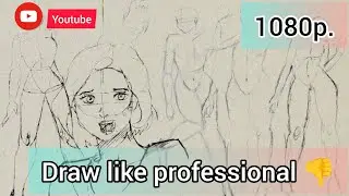 5 Easy pose to draw for beginners || Draw anatomy face and figures . @letsjustdraw2193 #art #drawing