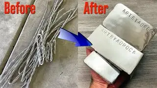 Monster Aluminum Wire Meltdown - Triple Ingot Casting